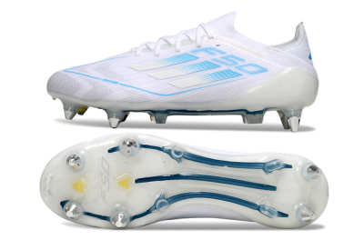 Men's Adidas F50 Elite SG Football Boots - White/Blue