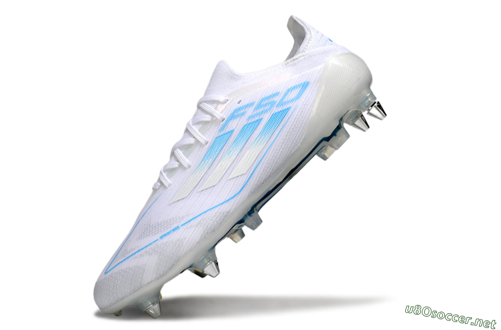 Men's Adidas F50 Elite SG Football Boots - White/Blue 5
