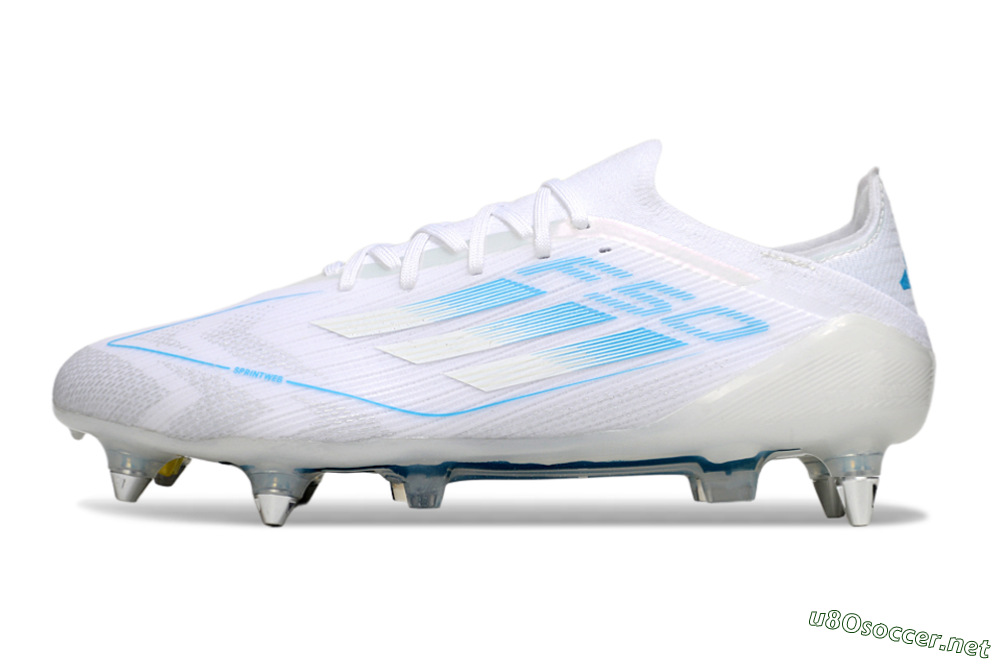 Men's Adidas F50 Elite SG Football Boots - White/Blue 0
