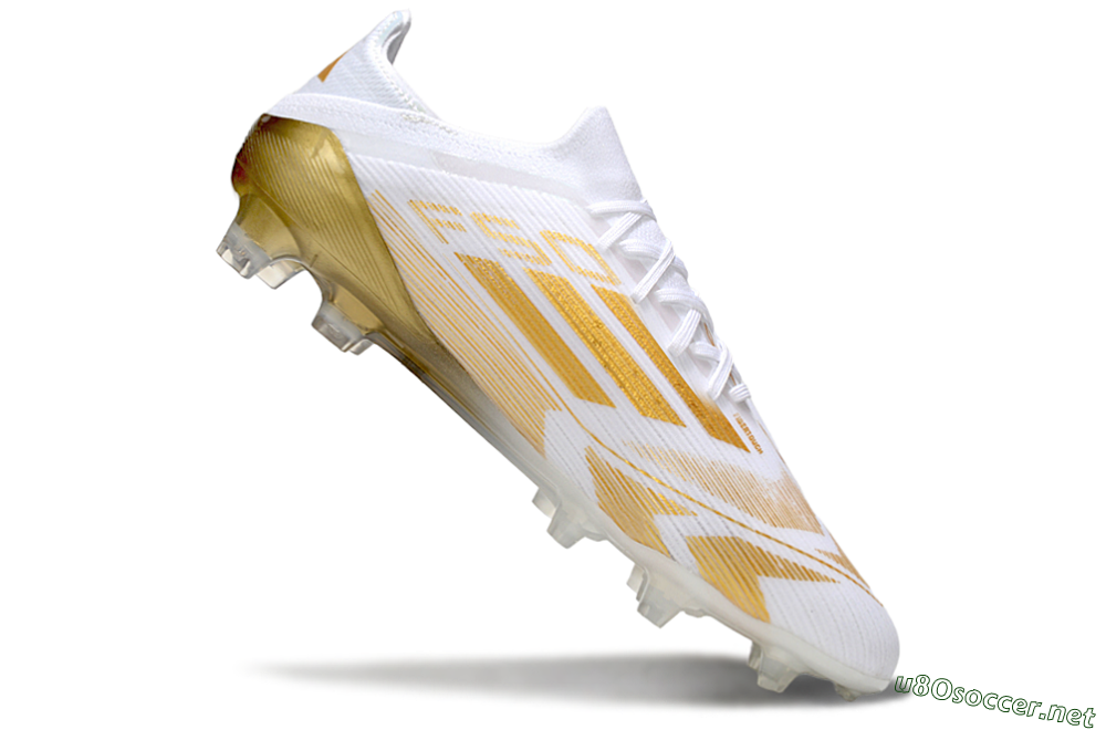 Men's Adidas F50 Elite FG Football Boots - White/Gold 4