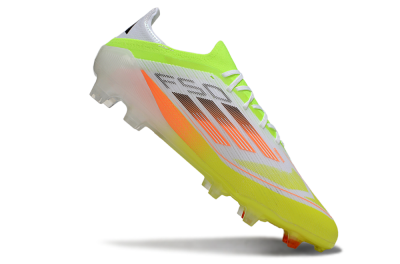 Men's Adidas F50 Elite FG Football Boots - White/Yellow/Orange