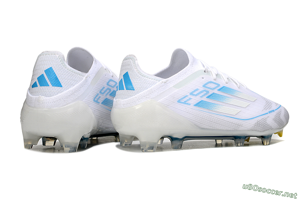 Men's Adidas F50 Elite FG Football Boots - White/Blue 6