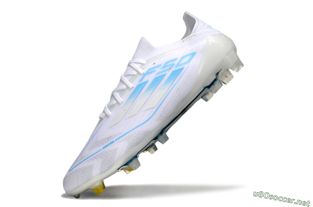Men's Adidas F50 Elite FG Football Boots - White/Blue 5