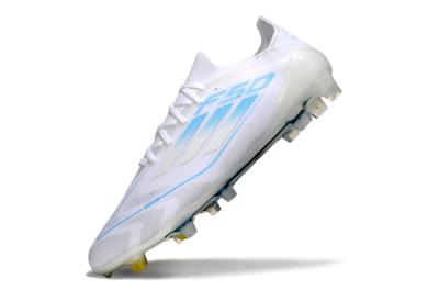Men's Adidas F50 Elite FG Football Boots - White/Blue