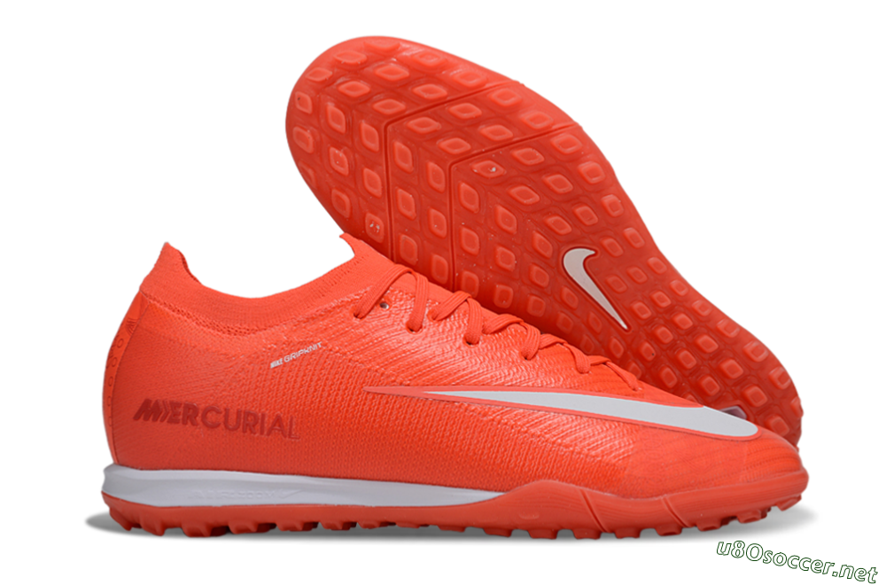 Unisex Nike Air Zoom Mercurial Vapor 16 Elite TF Football Shoes - Red/White 2