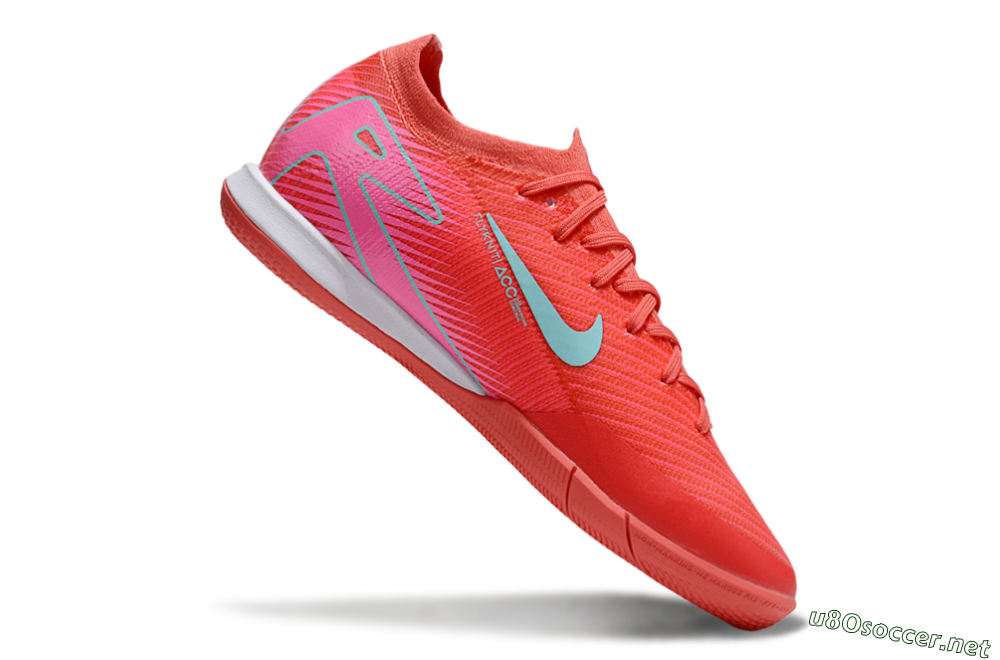 Unisex Nike Air Zoom Mercurial Vapor 16 Elite IC Football Shoes - Red/Jade/White 4