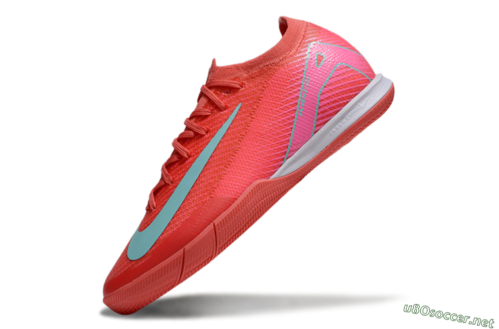Unisex Nike Air Zoom Mercurial Vapor 16 Elite IC Football Shoes - Red/Jade/White 5