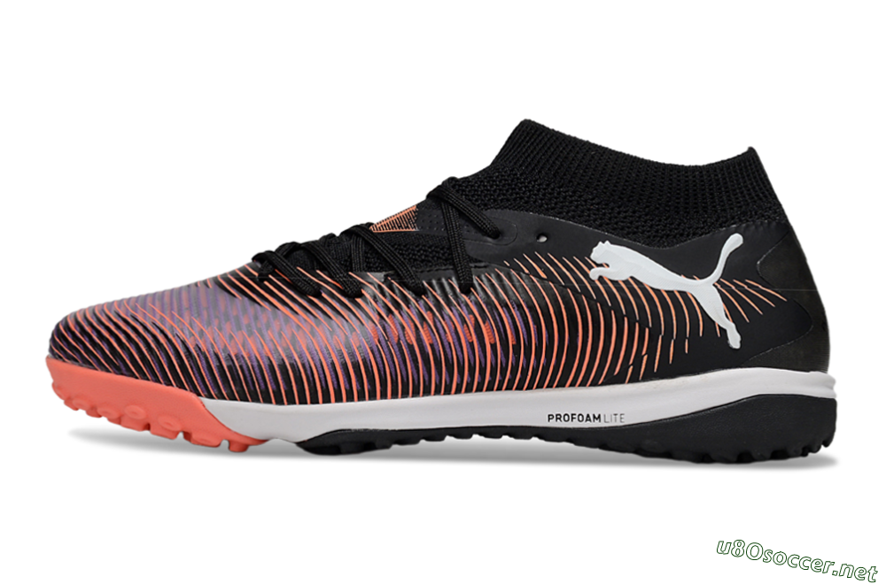 Men's Puma Future 8 Ultimate TF Football Shoes - Black/Pink/Blue 0