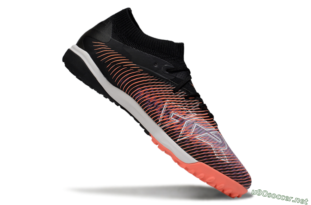 Men's Puma Future 8 Ultimate TF Football Shoes - Black/Pink/Blue 4