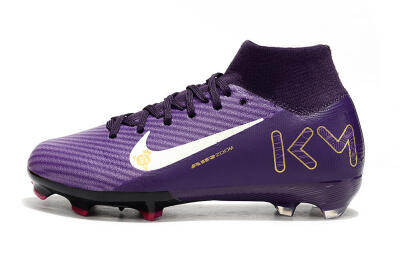 Kids Nike Air Zoom Mercurial Superfly 10 Elite FG Football Boots - Purple/White/Gold