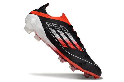 Men's Adidas F50 Elite FG Football Boots - Black/Red/White