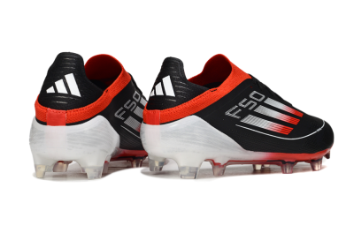 Men's Adidas F50 Elite FG Football Boots - Black/Red/White