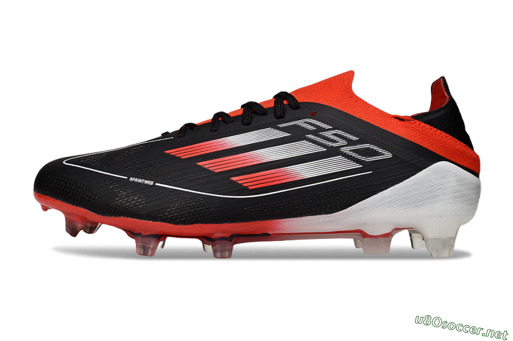 Men's Adidas F50 Elite FG Football Boots - Black/Red/White 0