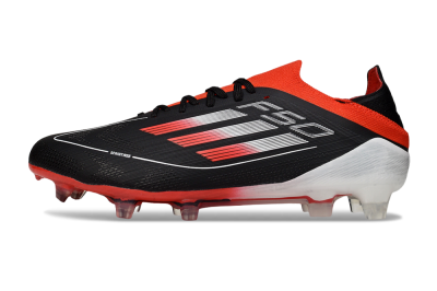 Men's Adidas F50 Elite FG Football Boots - Black/Red/White