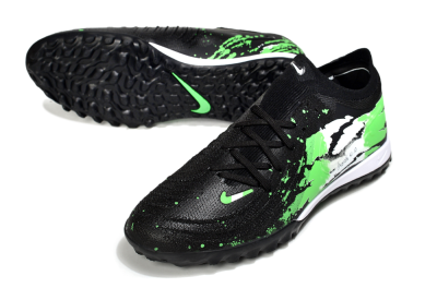 Men's Nike Phantom GX 2 Elite TF Football Shoes - Black/Green/White