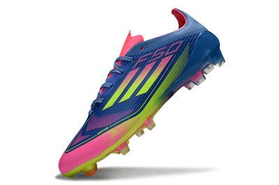 Unisex Adidas F50 Elite FG Football Boots - Blue/Yellow/Pink