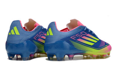 Unisex Adidas F50 Elite FG Football Boots - Blue/Yellow/Pink