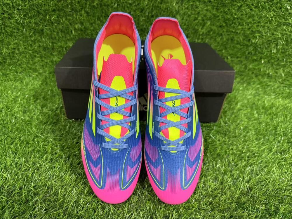 Unisex Adidas F50 Elite FG Football Boots - Blue/Yellow/Pink