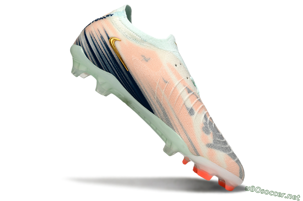 Men's Nike Phantom GX 2 Elite FG Football Boots - Pink/Blue/Gold 4