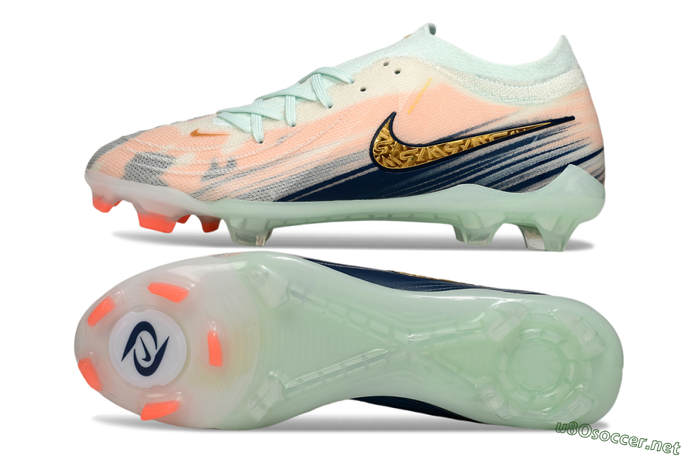 Men's Nike Phantom GX 2 Elite FG Football Boots - Pink/Blue/Gold 1