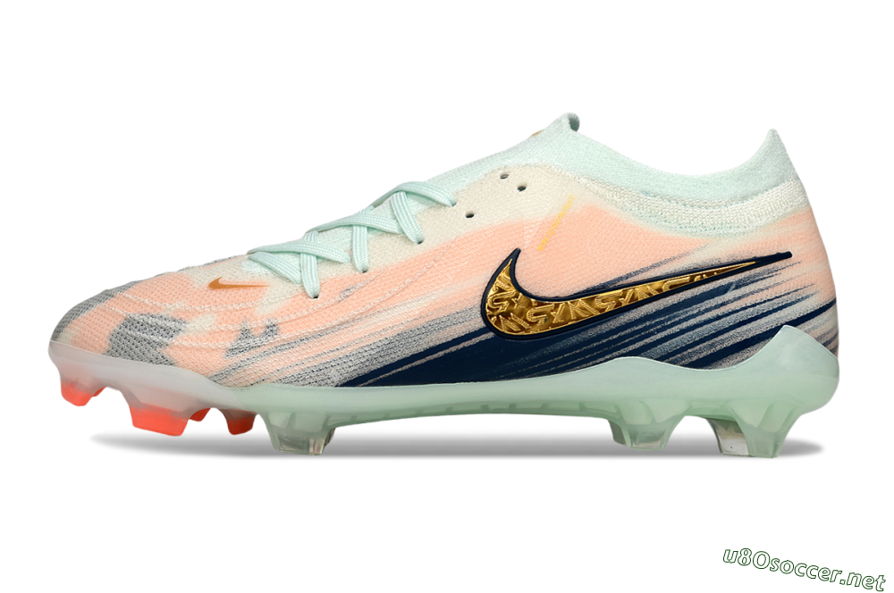 Men's Nike Phantom GX 2 Elite FG Football Boots - Pink/Blue/Gold 0