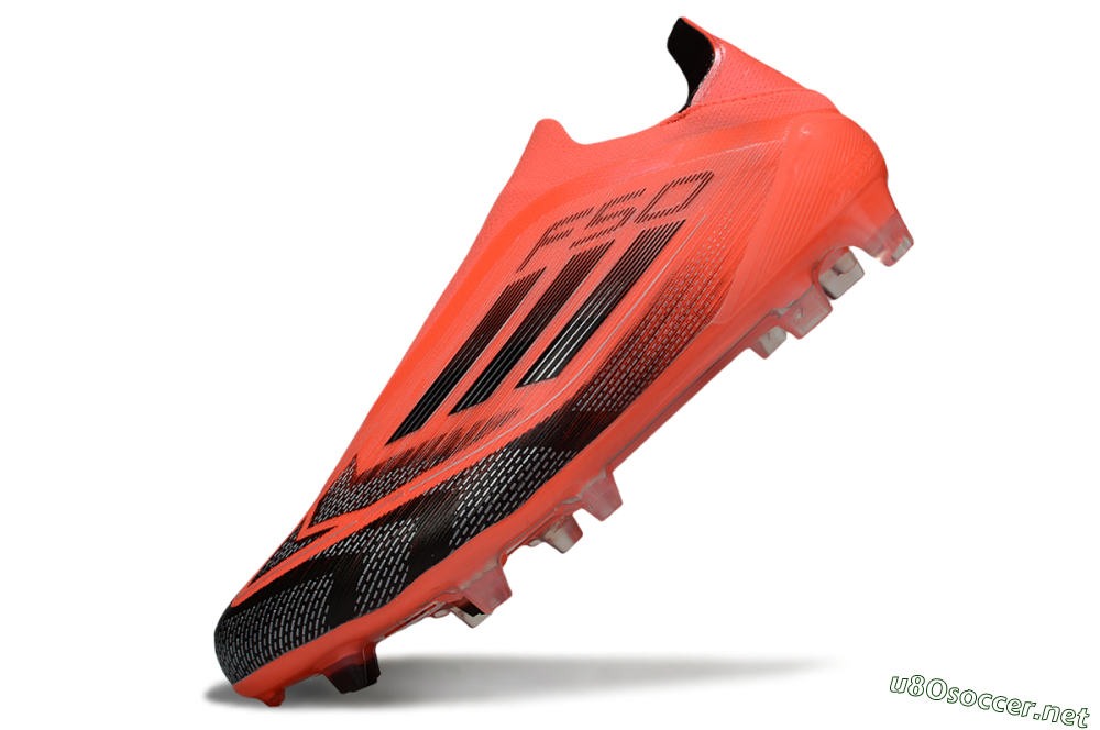Men's Adidas F50 Elite Laceless FG Football Boots - Red/Black/Silver 5