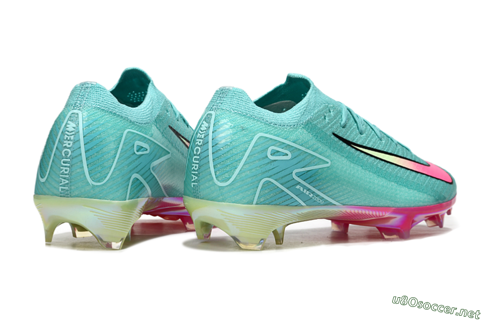 Unisex Nike Air Zoom Mercurial Vapor 16 Elite FG Football Boots - Jade/Pink/Yellow 6