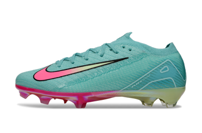Unisex Nike Air Zoom Mercurial Vapor 16 Elite FG Football Boots - Jade/Pink/Yellow