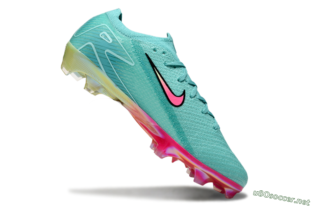 Unisex Nike Air Zoom Mercurial Vapor 16 Elite FG Football Boots - Jade/Pink/Yellow 4