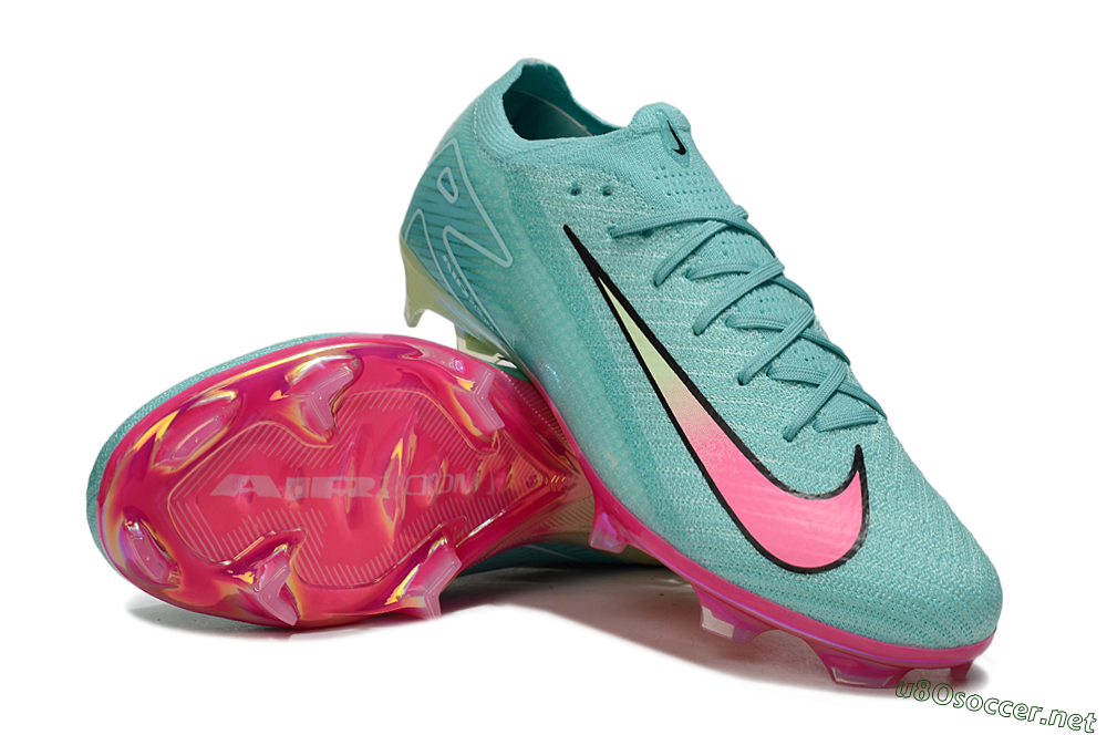 Unisex Nike Air Zoom Mercurial Vapor 16 Elite FG Football Boots - Jade/Pink/Yellow 3