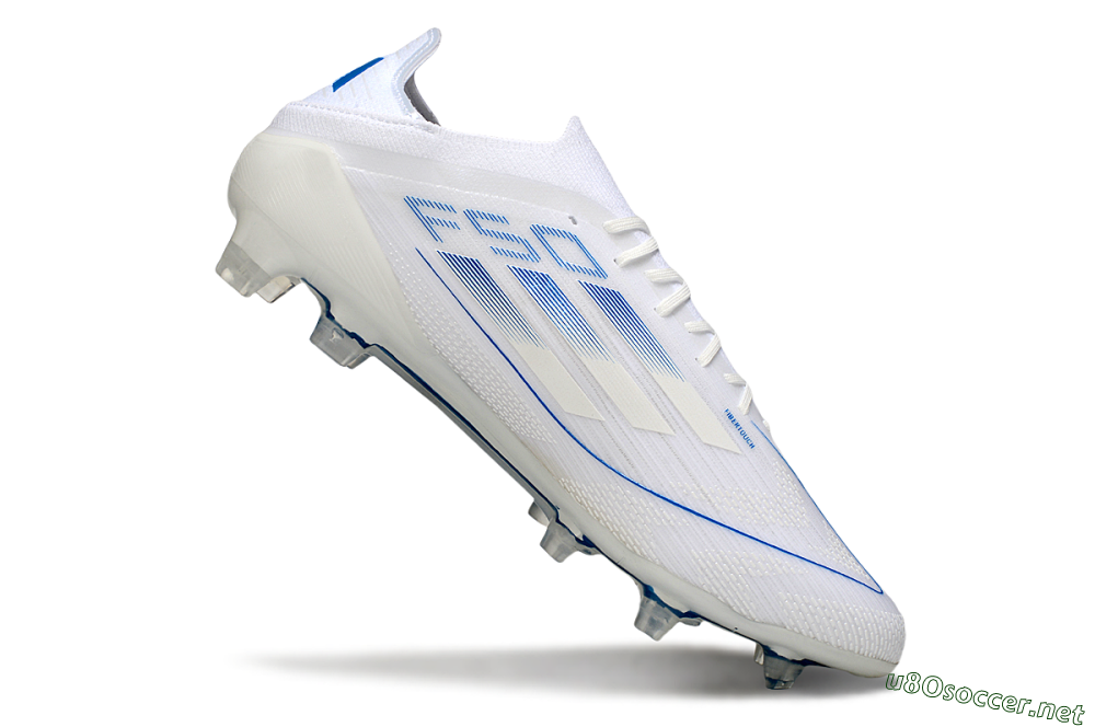 Men's Adidas F50 Elite FG Football Boots - White/Blue 4