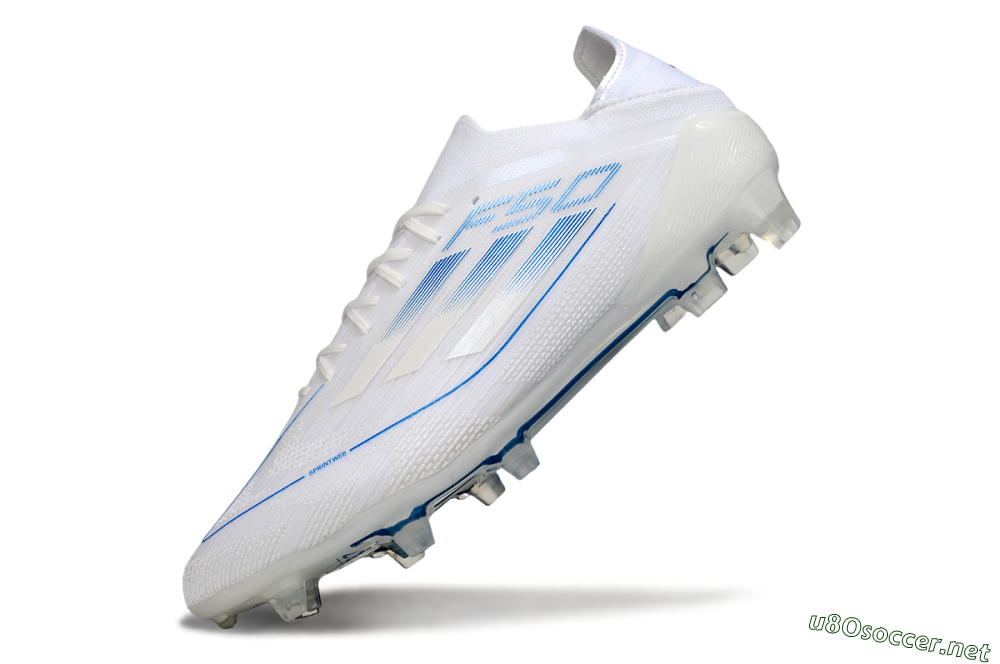 Men's Adidas F50 Elite FG Football Boots - White/Blue 5
