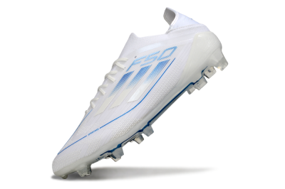 Men's Adidas F50 Elite FG Football Boots - White/Blue