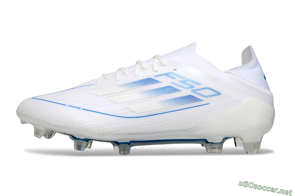 Men's Adidas F50 Elite FG Football Boots - White/Blue 0