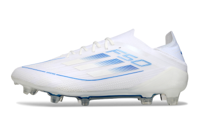 Men's Adidas F50 Elite FG Football Boots - White/Blue