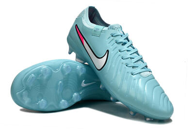 Unisex Nike Tiempo Legend 10 Elite FG Football Boots - Jade/White/Pink
