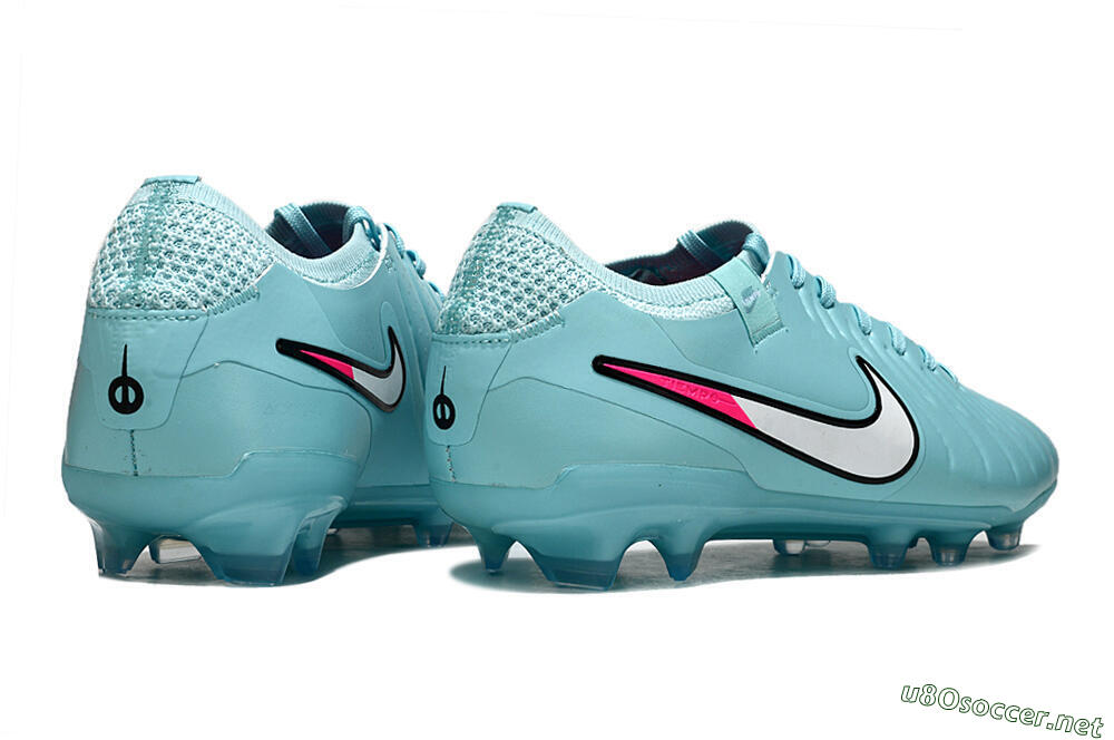 Unisex Nike Tiempo Legend 10 Elite FG Football Boots - Jade/White/Pink 7