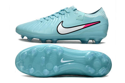 Unisex Nike Tiempo Legend 10 Elite FG Football Boots - Jade/White/Pink