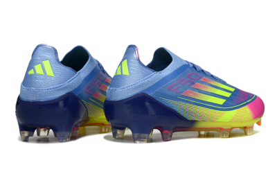 Men's Adidas F50 Elite FG Football Boots - Blue/Yellow/Pink