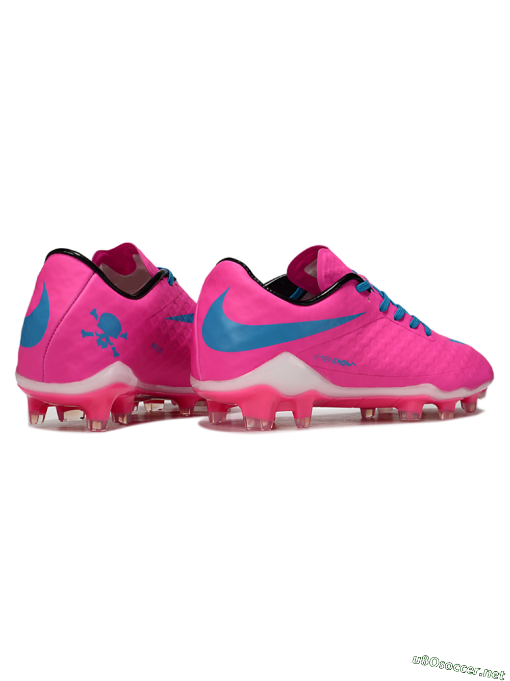 Men's Nike Hypervenom Phantom FG Football Boots - Pink/Blue/White 6