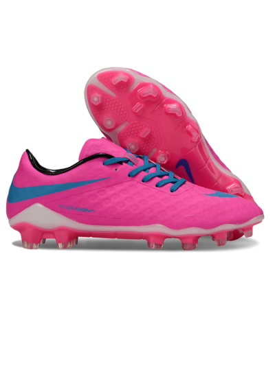 Men's Nike Hypervenom Phantom FG Football Boots - Pink/Blue/White