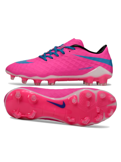 Men's Nike Hypervenom Phantom FG Football Boots - Pink/Blue/White