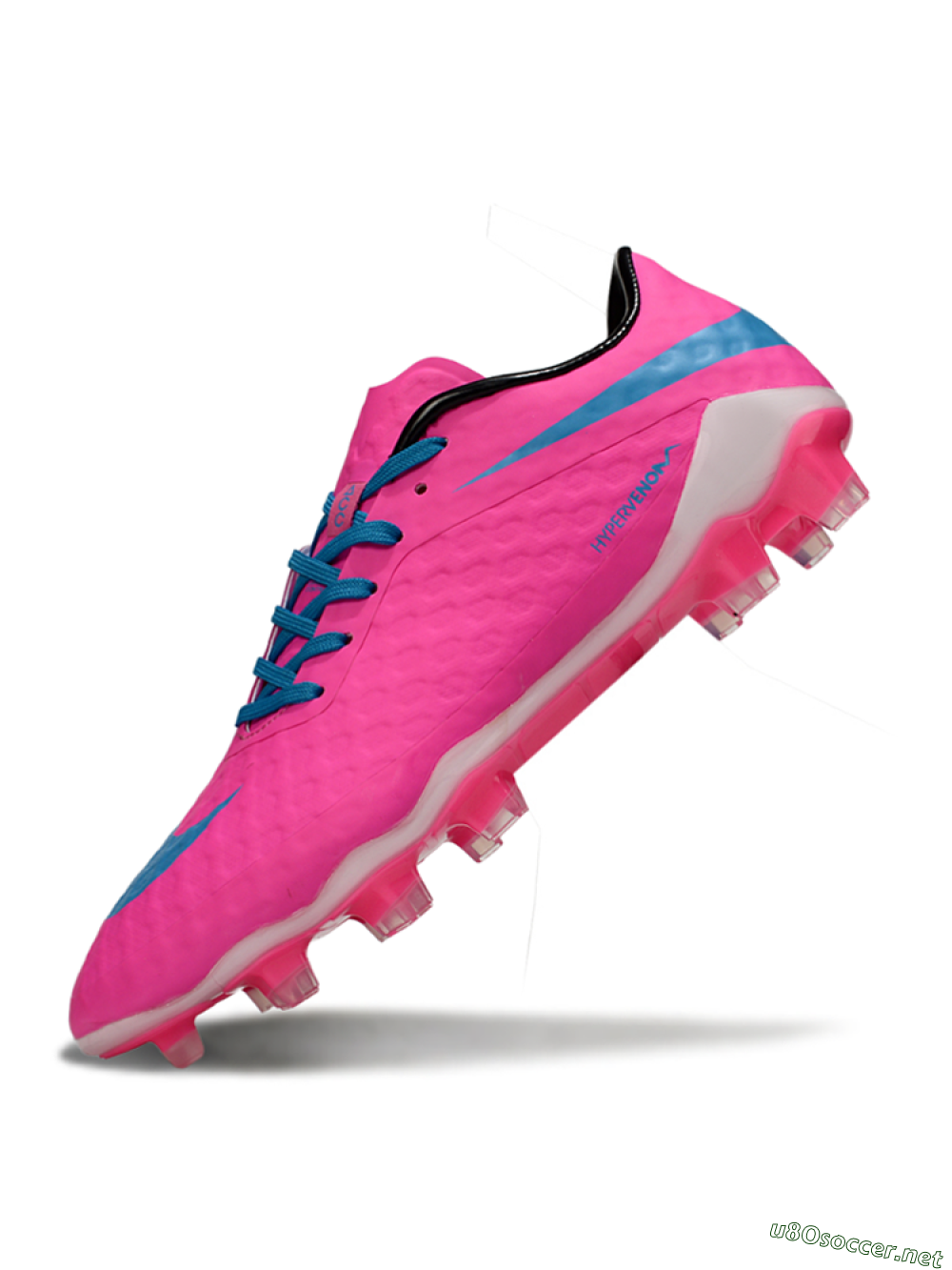Men's Nike Hypervenom Phantom FG Football Boots - Pink/Blue/White 5