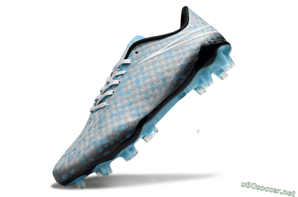 Unisex Nike Hypervenom Phantom FG Football Boots - Grey/White/Blue 5