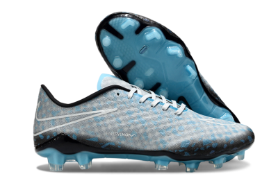 Unisex Nike Hypervenom Phantom FG Football Boots - Grey/White/Blue
