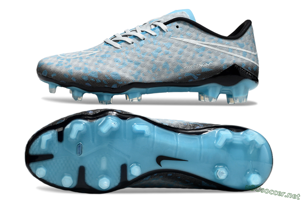 Unisex Nike Hypervenom Phantom FG Football Boots - Grey/White/Blue 1