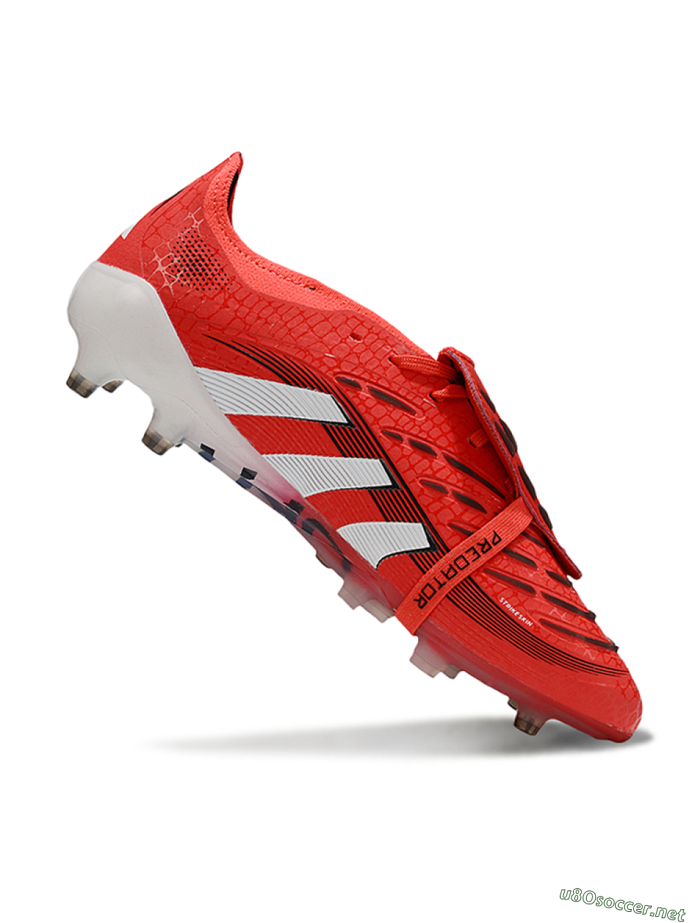 Unisex Adidas Predator 25 Elite Foldover Tongue AG Football Boots - Red/White/Black 4