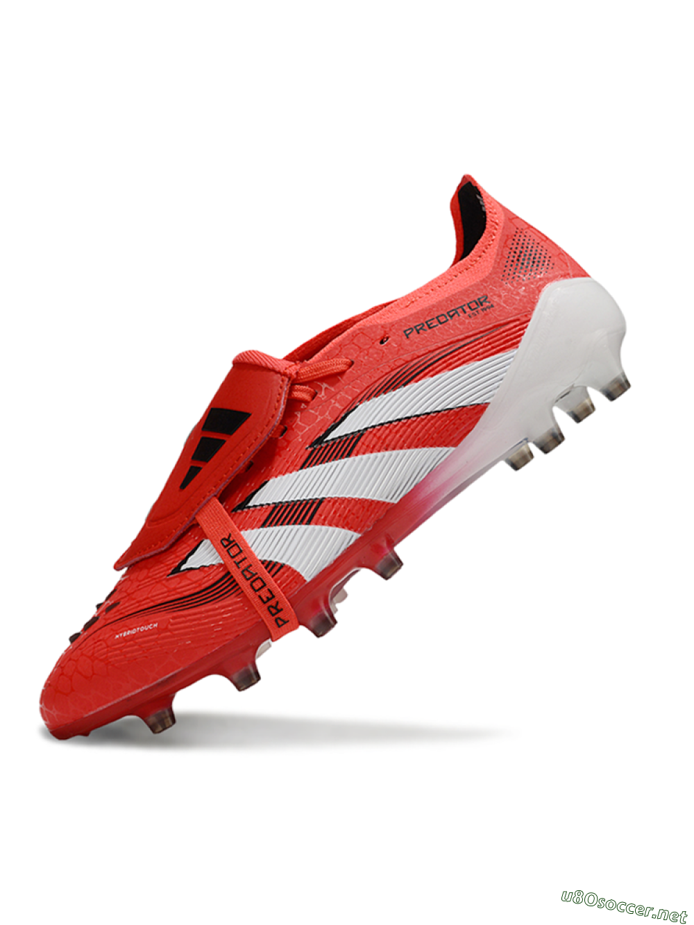 Unisex Adidas Predator 25 Elite Foldover Tongue AG Football Boots - Red/White/Black 5