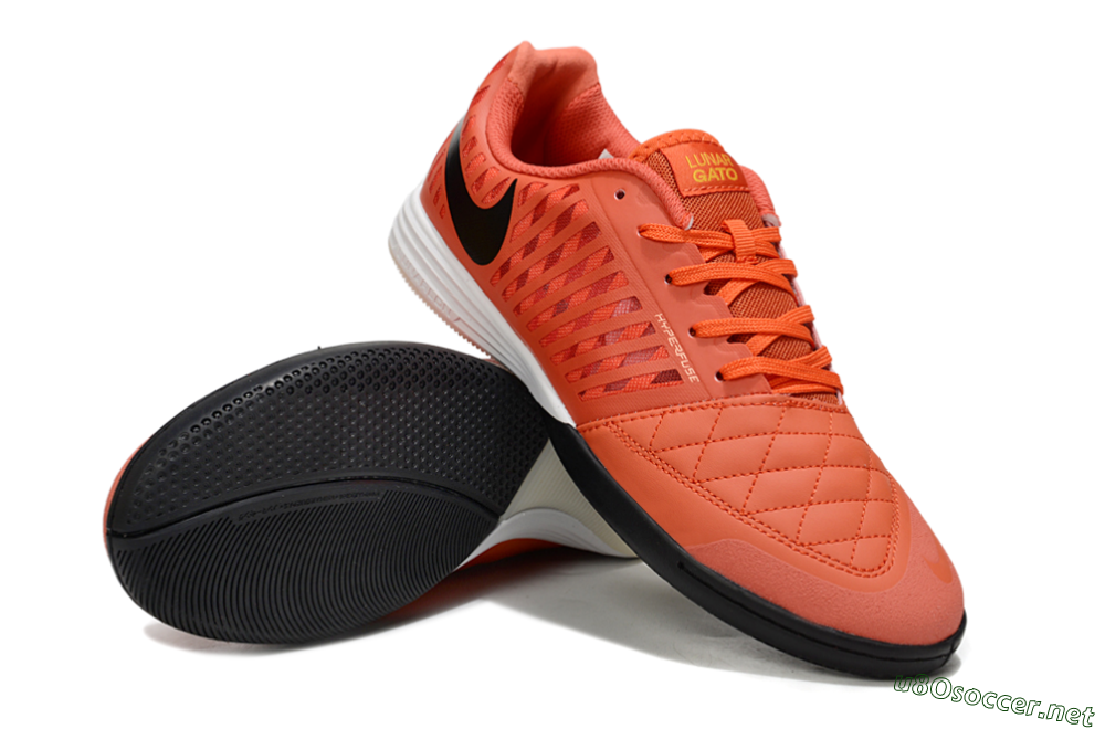 Unisex Nike Lunar Gato 2 IC Football Shoes - Red/Black/White 3