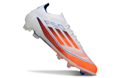 Men's Adidas F50 Elite FG Football Boots - White/Red/Blue